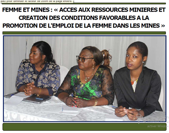 A Lubumbashi, du 19 au 20 mars 2019, il a été organisé la 31ème plénière du Cadre de Dialogue pour les Investissements Durables au Katanga (IDAK en sigle) autour du thème : « Femme et Mines, accès aux ressources minières et création des conditions favorables à la promotion de l’emploi de la femme dans les mines ».